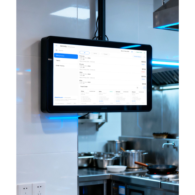 Rugged Kitchen Android Tablet for Food Service Management Order Processing Inventory Management and Kitchen Display System