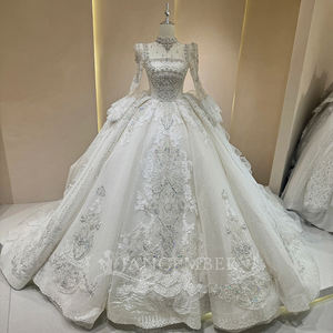 Jancember DW0118 Princesa cuello cuadrado Boda Vestidos hinchados para mujer Vestidos - Product Image 1