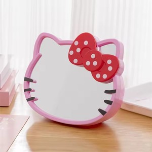Sanrio Miroir de Bureau Boîte de Rangement Personnalisé Argent <span class=keywords><strong>Hello</strong></span> <span class=keywords><strong>Kitty</strong></span> Couleur Boîte Ovale Himirror Mini Miroir Cosmétique <span class=keywords><strong>Maquillage</strong></span> Intelligent - Product Image 2