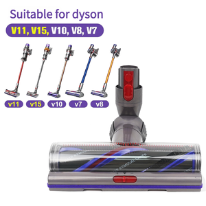 Brosse de sol à couple élevé 100W compatible avec les aspirateurs V7/V8/V10/V11/V15-Accessoire pour tête d'aspiration à entraînement direct anti-enchevêtrement - Product Image 2