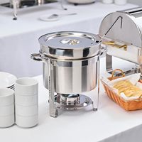 Edelstahl 201 Silber Chafing Dish Buffet-Set Alkoholbetriebener Speisenwärmer 85-100°C Temperaturregelung