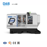 Mesin Bubut CNC Dual Spindle Y-axis Power Turret TA-8-DIY Medium Duty Turning Center untuk Pemesinan Bagian Poros
