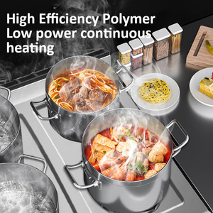 Cuisinière électrique verticale, facile à nettoyer, cuisinière professionnelle, idéale pour la préparation de soupes, confitures, ragoûts, cuisine d'hôtel - Product Image 2