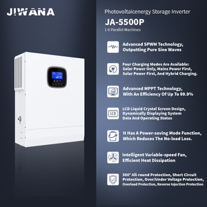 Jiwana năng lượng mặt trời biến tần 5.5KW 3.5kW 10000W MPPT lai biến tần 24V làm việc mà không cần pin inversor hibrido onduleur Solaire hybride - Product Image 2