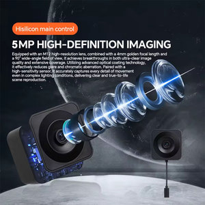 Cámara IP <span class=keywords><strong>WiFi</strong></span> Tuya 2K <span class=keywords><strong>5G</strong></span>, Cámara de Seguridad Magnética para Interiores, Detección IA con Pantalla de Tiempo, <span class=keywords><strong>Mini</strong></span> Cámara de Vigilancia Adhesiva para Vidrio - Product Image 3