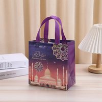 Sac cadeau non tissé laminé pour la décoration de l'Aïd Moubarak, Fête de la Lune