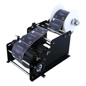 Industrial <b>Small</b> Desktop Manual <b>Bottle</b> Labeling Machine Round Glass <b>Plastic</b> <b>Bottle</b> Sticker Applicator - Product Image 3