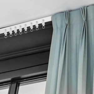 5 mét khuyến mại linh hoạt nhựa Trần Rèm đường sắt theo dõi hiện đại cong tàu lượn đường sắt cho Wall Mount Cửa Sổ Phòng Divider - Product Image 6