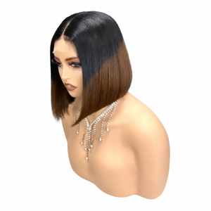 Promoción 44$ Letsfly Pelucas Bob con Cierre de Encaje 2x6, Cabello Humano Virgen 12A, Densidad 350%, Liso Extremo Estilo Kim K, 10 Pulgadas, Venta al por Mayor - Product Image 5