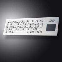 Clavier industriel robuste en métal avec pavé tactile, étanche IP65, 67 touches, montage en panneau, pour kiosque, norme US B