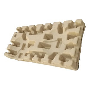 Bao bì phân hủy sinh học đúc các tông khay giấy tái chế bột giấy chèn tái chế Khay giấy - Product Image 3