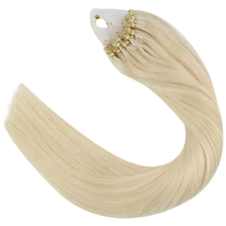 Großhandel hochwertige unverarbeitete doppelt gezogene Nagel haut Haar Echthaar verlängerungen Taida Micro Ring Haar verlängerungen