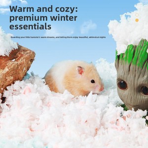 Hamster Bedding Natural <b>Dust</b>-free - Small Animal Deodorizing Cotton Pulp Paper - Product Image 3