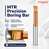 Barre de micro-alésage en carbure monobloc MTR 8, 1,0-2,5 mm, pour tour CNC, outil de tournage interne de précision à petit diamètre