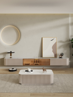 Meuble de salon de luxe moderne, meuble TV flottant, meuble TV mural et Table basse, meuble TV avec verre