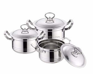 Vendita calda 6 pezzi moderni set di <span class=keywords><strong>pentole</strong></span> in acciaio inossidabile ODM OEM <span class=keywords><strong>servizio</strong></span> accettato eco-friendly Gas e <span class=keywords><strong>induzione</strong></span> pronto - Product Image 6