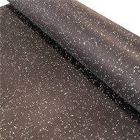 Rouleau de tapis en caoutchouc recyclé noir imperméable haute densité 8 mm pour sols de terrains de jeux, gymnases, extérieur, antidérapant, usage intensif, qualité commerciale