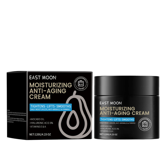 Wholesale Private Label Men's Anti Aging Moisturizer Cream Hyaluronic Acid Avocado Oil Tightening Anti Wrinkle 120g