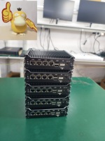 Routeur industriel AISTONE, nouveau mini PC sans ventilateur avec sortie 4K, 4 cœurs N100, DDR4, 2 ports COM RS232, NVMe, appliance pare-feu pfSense