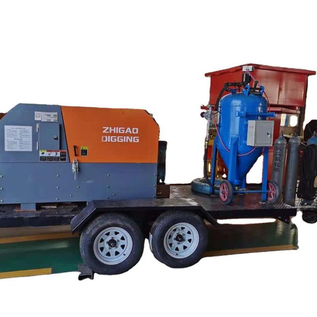 Mobile Trailer Wet Sand Blasting Machine Cabina Sandblast
