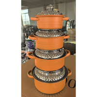 Ensemble de casseroles rondes en acier inoxydable colorées de 16 à 22 cm, casseroles rondes avec couvercle, casseroles à soupe