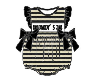 Yihui Customizable Girls Jumpsuits with Two Big Bows OEM Sweet Summer Knitted <strong>Clothes</strong> for <strong>Children</strong> with Embroidery - Product Image 4