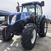 Tracteur à roues d'occasion T1404B 4x4 180 CV FPT NEF Moteur diesel turbo 6 cylindres 6,7 L Boîte de vitesses Premium 99 % Neuf Marque Shuangjia