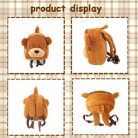 Sac à dos en peluche personnalisé, sac à dos en peluche de dessin animé, vente en gros, commande en gros OEM pour des designs personnalisables