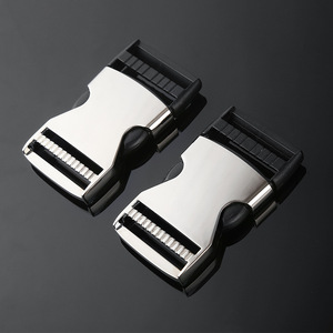 Hebilla de Liberación Lateral de Aleación Metálica Plateada Duradera para Bolsos - Product Image 3