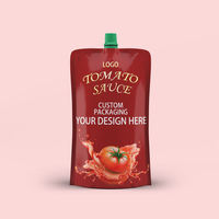 Pochettes Doypack à bec verseur personnalisées pour sauces (tomate, pâtes, chili) – Emballage souple à presser avec buse d'aspiration