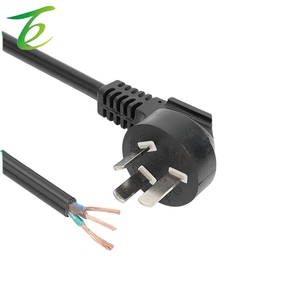 Çıplak kuyruk tel saf bakır güç kablosu ile üç çekirdekli GB fiş tel dirsek fiş siyah destek özelleştirme - Product Image 1