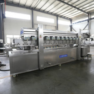 เครื่องทอดมันฝรั่งทอดแ<span class=keywords><strong>บ</strong></span><span class=keywords><strong>บ</strong></span>ต่อเนื่อง ใช้แก๊สและไฟฟ้า สำหรับผลิตขนมข้าวกรอ<span class=keywords><strong>บ</strong></span> ผลิตโดย Qd Manufacturer - Product Image 1