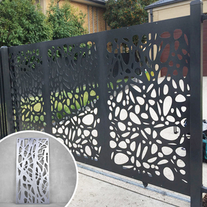 Mur extérieur perforé gravé placage d'aluminium de haute qualité à bas prix décorations extérieures rideaux revêtement de placage mural - Product Image 5