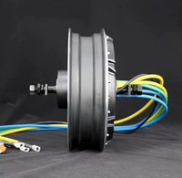 Moteur de vélo électrique 10 pouces 3000W sans balais à aimant permanent, double capteur Hall 50H, frein à disque amélioré pour trottinette, étanche, efficacité IE4