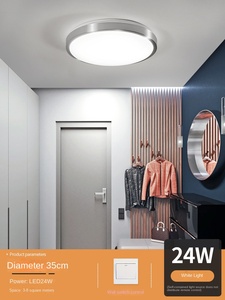 โคมไฟเพดานแอลอีดีในร่มร่วมสมัยโคมไฟอะคริลิคอลูมิเนียมคริสตัลที่อบอุ่นอบอุ่นสำหรับบ้านสำนักงานห้องนอน - Product Image 5