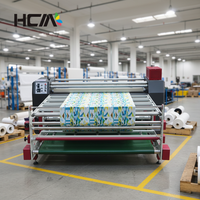 Presse à chaud à sublimation haute vitesse pour textiles en rouleau et en pièces, avec chauffage par tambour cylindrique, pour jersey et tissus, type machine à calandre