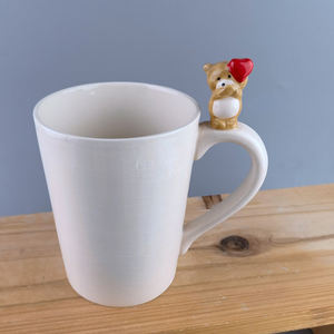 Tasse à eau <span class=keywords><strong>Cupidon</strong></span> Saint Valentin tasses Rouge amour poignée tasse à café Céramique en forme de coeur paire tasse couple - Product Image 5