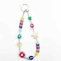 Nouveautés Perles en acrylique miniatures en forme de cœur creux personnalisées, 300 pièces, revêtement optique irisé UV, pour la fabrication de bijoux DIY