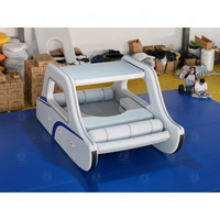 PVC en stock yacht gonflable ponton plat catamaran famille loisirs catamaran touristique gonflable maison bateau
