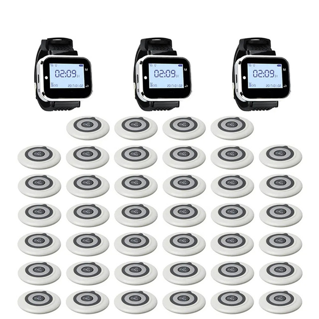 Smart Wireless Wrist Watch Pager Calling System Wireless Pager Receiver