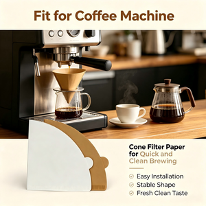 Carta Filtro per Caffè a Goccia Ecologica con Permeabilità Liquida, Disponibile in Diverse Misure, per Uso in Caffetterie, Ristoranti e Hotel - Product Image 1