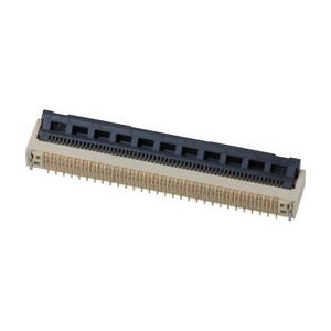 Connecteur FPC ZIF ultra-mince à pas de 0,5 mm, type backflip, angle droit, SMT, 4-40 broches, contact inférieur, connecteurs FFC/FPC - Product Image 2