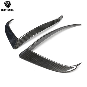 Feux antibrouillard avant en fibre de carbone sec MODEL <span class=keywords><strong>S</strong></span> pour <span class=keywords><strong>Tesla</strong></span> MODELS 2023 + Car Bumper Splitter Carrosserie Kits 2 PCS/SET - Product Image 3