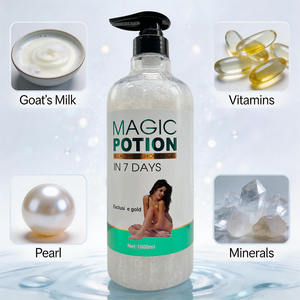 Gel Douche Éclaircissant au <span class=keywords><strong>Lait</strong></span> <span class=keywords><strong>de</strong></span> Chèvre - Potion Magique Blanchissante - Protège la Peau - Retient l'Humidité - Revitalisant - Idéal pour les Femmes - Product Image 4