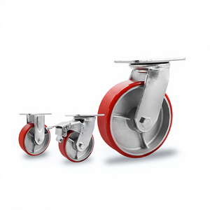 Custom Universal Heavy <strong>Casters</strong> <strong>4</strong> 5 6 8 Inch High Load-bearing Double Bearing Iron Core TPR <strong>Wheel</strong> Large Equipment Shelf - Product Image 1