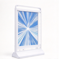 Support d'affichage lumineux LED A5 ultra-plat, portable, haute luminosité, à économie d'énergie, double face, pour affiches et menus, pour intérieur