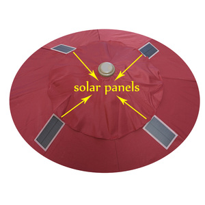 2021 Usb Patio Outdoor Parasol Umbrellas with Solar Led <b>Lights</b> - Product Image 4