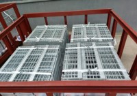 Marchepied en acier galvanisé soudé à la forge, bord antidérapant, longueur et largeur personnalisées pour plateforme solaire, escaliers de travail en haute altitude