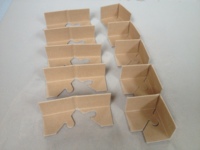 Protection de bord en carton découpé en puzzle, écologique, imperméable, 100 % recyclable, largeur 30-100 mm, vente en gros