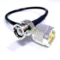 Câbles coaxiaux RF Xindia 3 conducteurs, assemblages de connecteurs mâles RG58 N et BNC mâle droits, dorés, personnalisés, de haute qualité, noirs